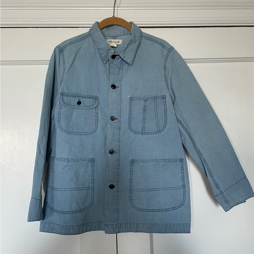 Madewell Denim / Chambray Chore Coat Shirt Jacket